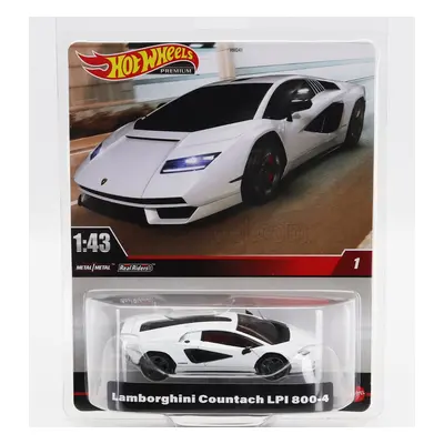 Mattel hot wheels Lamborghini Countach Lpi 800-4 2021 - Blister Box 1:43 Bílá