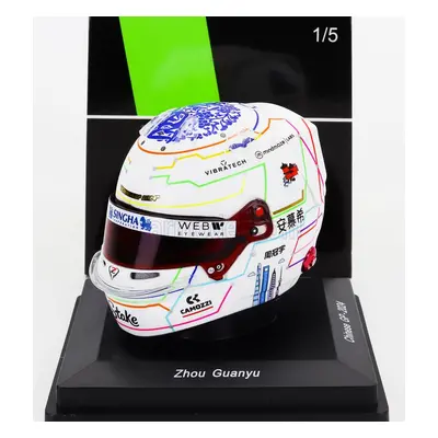 Spark-model Bell helmet Casco Helmet F1 Guanyu Zhou Team Stake Kick Sauber N 24 China Gp 2024 1: