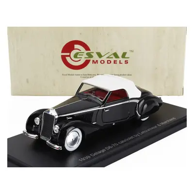 Esval model Delage D6-70 Cabriolet Letourneur & Marchand Closed 1939 1:43 Černá Bílá