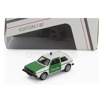 Schuco Volkswagen Golf Mki Polizei 1974 1:87 Zelená Bílá