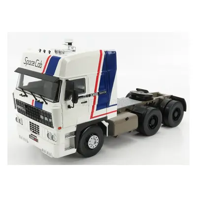 Road-kings DAF 3600 Space Cab Tractor Truck 3-assi 1982 1:18 Bílá Modrá Červená