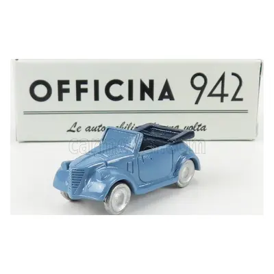 Officina-942 Fiat 500a Cabriolet Carrozzeria Montescani 1939 1:76 Světle Modrá