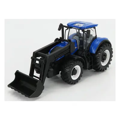 Bburago New holland T7.315 Tractor With Front Loader Scraper 2018 1:50 Blue