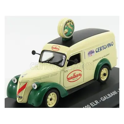 Edicola Fiat 1100 Elr Van Galbani Certosino Deposito Di Milano 1951 1:43 Krémově Zelená