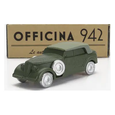 Officina-942 Alfa romeo 6c 2500 Cm Torpedo Cabriolet Closed 1942 1:76 Vojenská Zelená