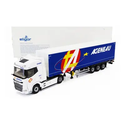 Eligor DAF Xg Truck Telonato Ageneau Transports 2021 1:43 Bílá Modrá