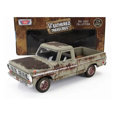 Motor-max Ford usa F-100 Pick-up Weathered Treasure 1972 1:24 Ruggine - Rust