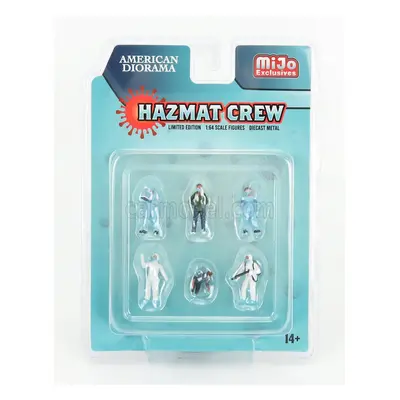 American diorama Figures Set 6x Hazmat Crew Figure 1:64 Různé