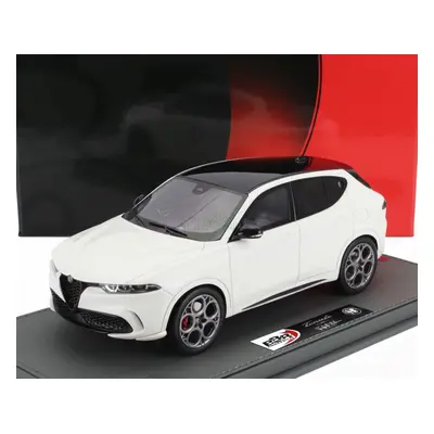 Bbr-models Alfa romeo Tonale Tributo Black Roof 2023 - Con Vetrina - With Showcase 1:18 Bianco A