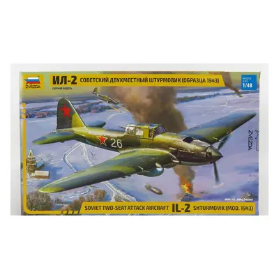 Zvezda Iliushin Il-2 Shturmovik Soviet Aircraft Airplane Military 1943 1:48 /