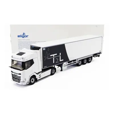 Eligor DAF Xg Truck Semi-frigo T2l Transports 2021 1:43 Bílá Modrá