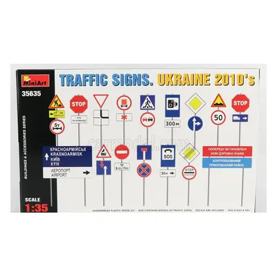 Miniart Accessories Segnali Stradali - Traffic Signs Ukraine 2010 1:35 /