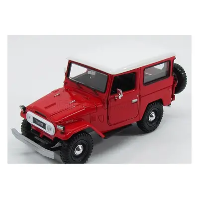 Motor-max Toyota Fj40 Land Cruiser Hard-top Closed 1980 1:24 Červená Bílá