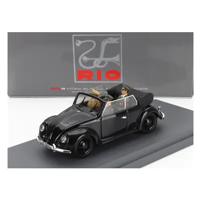 Rio-models Volkswagen Beetle Maggiolino Kafer Cabriolet Open With Hitler Himmler And Driver Figu