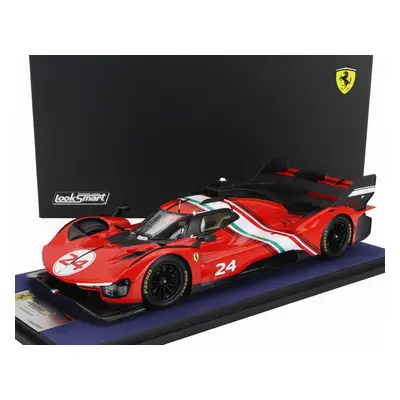 Looksmart Ferrari 499p 3.0l Turbo V6 N 24 Modificata Launch Version 2024 - Con Vetrina - With Sh