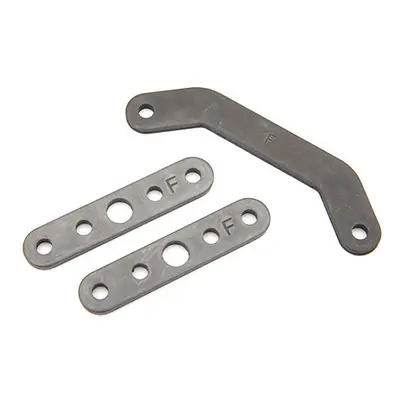 Traxxas Bulkhead tie bar, front, upper (1)/ lower (2) (steel)