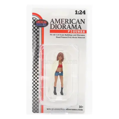 American diorama Figures Girl Hip Hop - 3 1:24 Bílá Červená Modrá