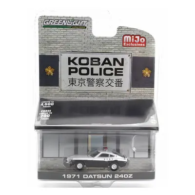 Greenlight Datsun 240z Coupe Koban Police 1971 1:64 Bílá Černá