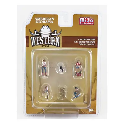 American diorama Figures Set Western Style 1:64 Různé