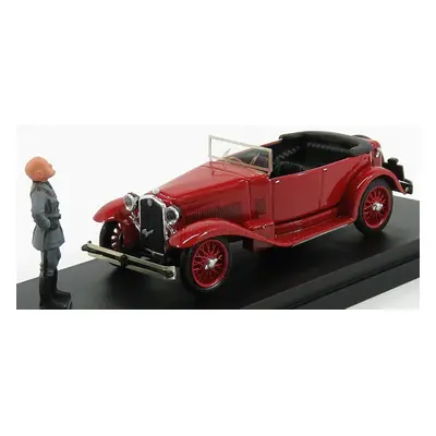 Rio-models Alfa romeo 1750 Torpedo Cabriolet Open With Mussolini Figure And Letter 1926 1:43 Red