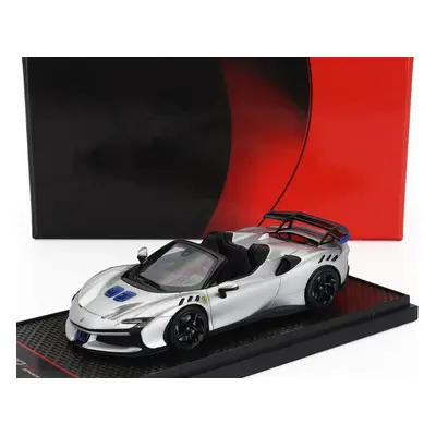 Bbr-models Ferrari Sf90 Xx Stradale Spider 2024 1:43 Argento Nurburgring - Stříbrná Modrá Černá