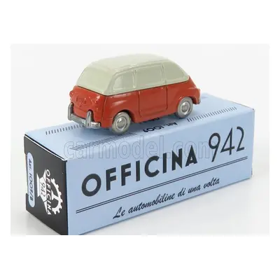 Officina-942 Fiat 600 Multipla 1956 1:76 Červený Krém