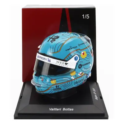 Spark-model Bell helmet F1 Casco Helmet Alfa Romeo C43 Team Stake N 77 Belgium Gp 2023 Valtteri