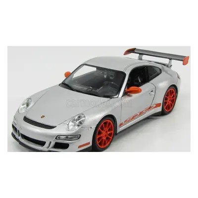 Welly Porsche 911 997 Gt3rs 2010 1:18 Stříbrná Oranžová