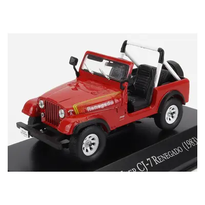 Edicola Jeep Cj-7 Renegado Open 1983 1:43 Red