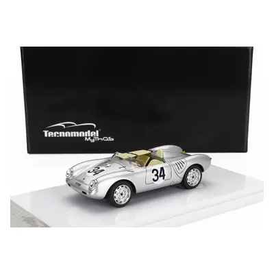 Tecnomodel Porsche 550a Team Porsche Kg N 34 24h Le Mans 1957 C.storez - E.crawford 1:43 Silver