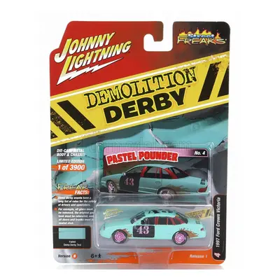 Johnny lightning Ford usa Crown Victoria N 43 Demilition Derby 1997 1:64 Světle Modrá Černá