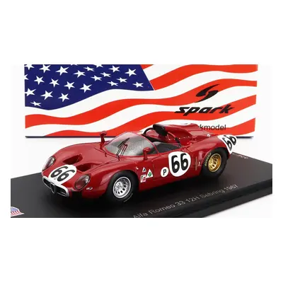 Spark-model Alfa romeo 33 Spider Team Autodelta N 66 12h Sebring 1967 R.bussinello - N.galli 1:4