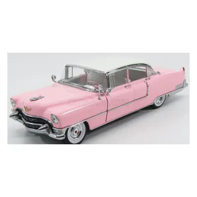 Greenlight Cadillac Fleetwood Series 60 1955 - Personal Car Elvis Presley 1:18 Růžová Bílá