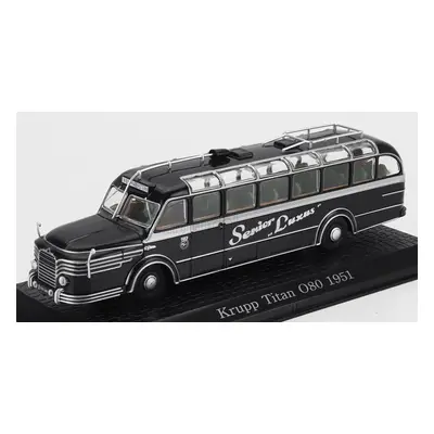 Edicola Krupp O80 Titan Autobus Senior Luxus 1951 - Damage Display Box 1:72 Černá Stříbrná