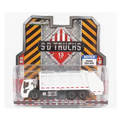 Greenlight Mack Lr Rear Refuse Truck Cassone Ribaltabile 3-assi 2020 - Trasporto Rifiuti 1:64 Bí