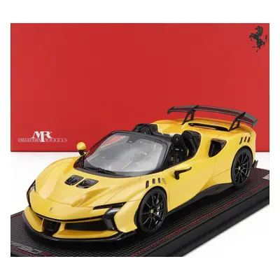 Mr-models Ferrari Sf90 Xx Stradale Spider 2024 - Con Vetrina - With Showcase 1:18 Giallo Tristra