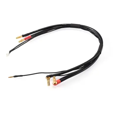 2S černý nabíjecí kabel G4/G5 - krátký 30cm - (4mm, 3-pin EH)