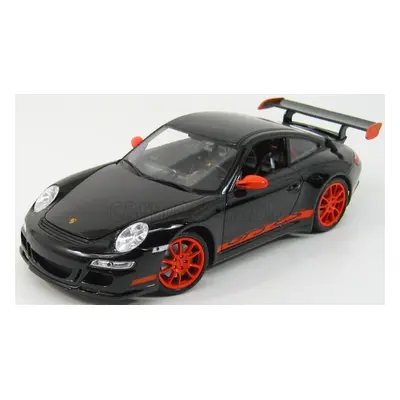 Welly Porsche 911 997 Gt3rs 2010 1:18 Černá Oranžová