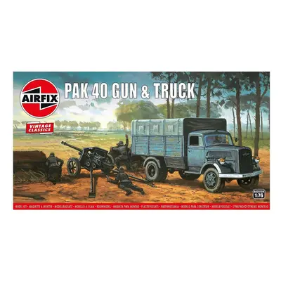 Airfix PAK 40 Gun and Truck (1:76) (Vintage)