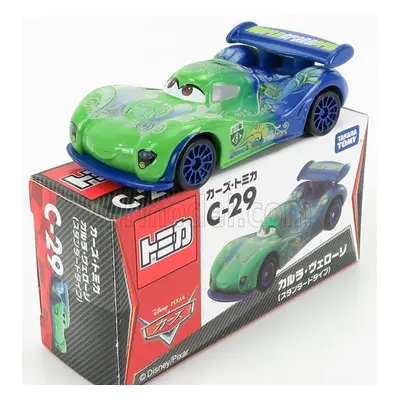 Tomica Walt disney Pixar Cars - Carla Velesco 1:64 Zelená Modrá