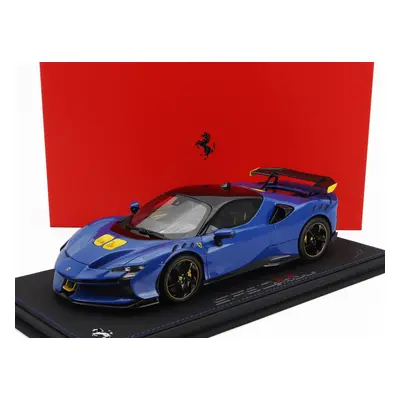 Bbr-models Ferrari Sf90 Xx Stradale 2024 - Con Vetrina - With Showcase 1:18 Azzurro Dino - Světl