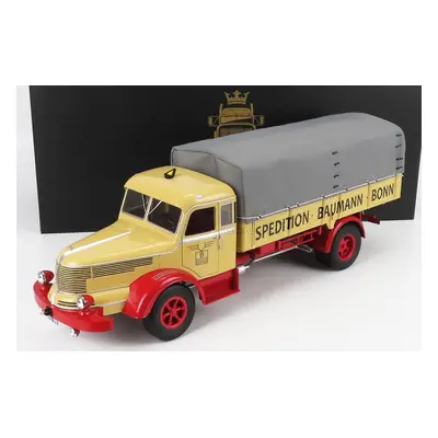 Road-kings Krupp Titan Swl80 Bauman Bon Truck Canvas Top Telonato 2-assi 1950 1:18 Světle Žlutá