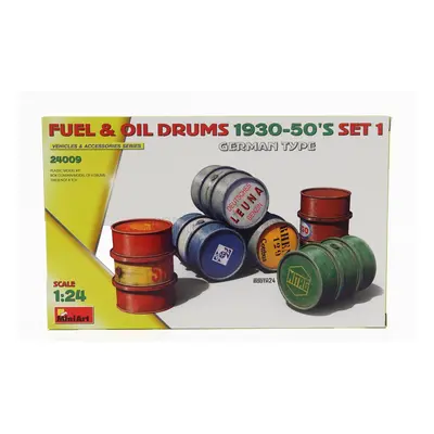 Miniart Accessories Fuel & Oil Drums Military 1930-50 1:24 /