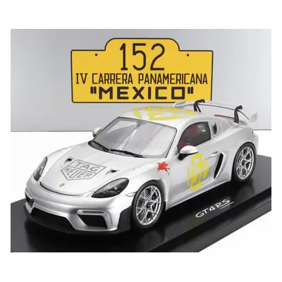 Spark-model Porsche 718 (982) Cayman Gt4 Rs N 152 Tribute Rally Panamericana Livery 2024 - Con V