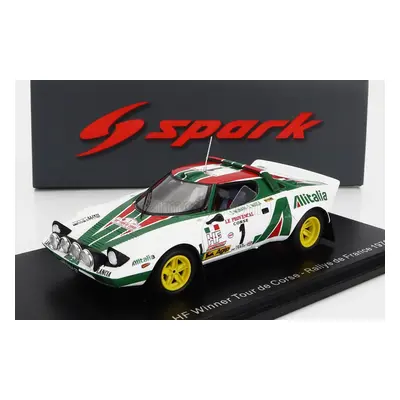 Spark-model Lancia Stratos Hf Team Alitalia (night Version) N 1 Winner Rally Tour De Corse 1976 