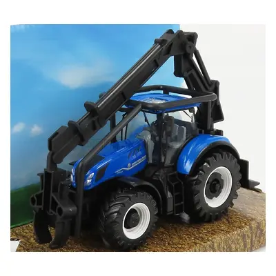 Bburago New holland T7.315 Tractor 2016 1:50 Modré Dřevo