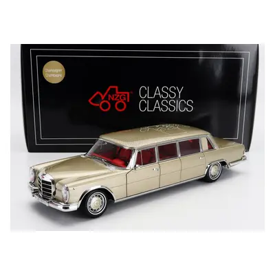 Nzg Mercedes benz S-class 600 Lwb Pullman (w100) 1969 1:18 Champagne