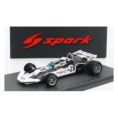 Spark-model Surtees F1 Ts7 N 28 Sud African Gp 1971 Brian Redmann 1:43 Bílá Modrá