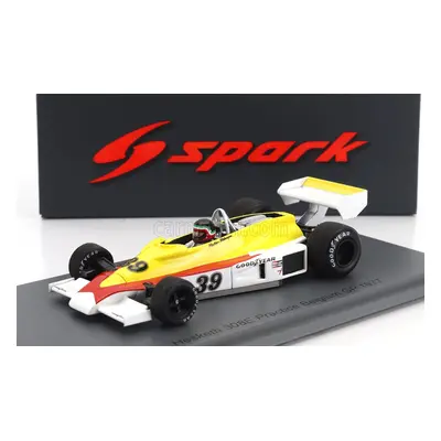 Spark-model Hesketh F1 308e N 39 Practice Belgium Gp 1977 H.rebaque 1:43 Žlutá Bílá