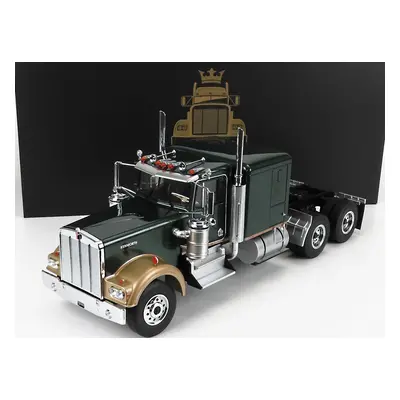 Road-kings Kenworth W900 Tractor Truck 3-assi 1989 1:18 Tmavě Zelená Met Zlatá Met